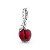 Pandora Charm - Colgante Manzana Roja De Cristal De Murano