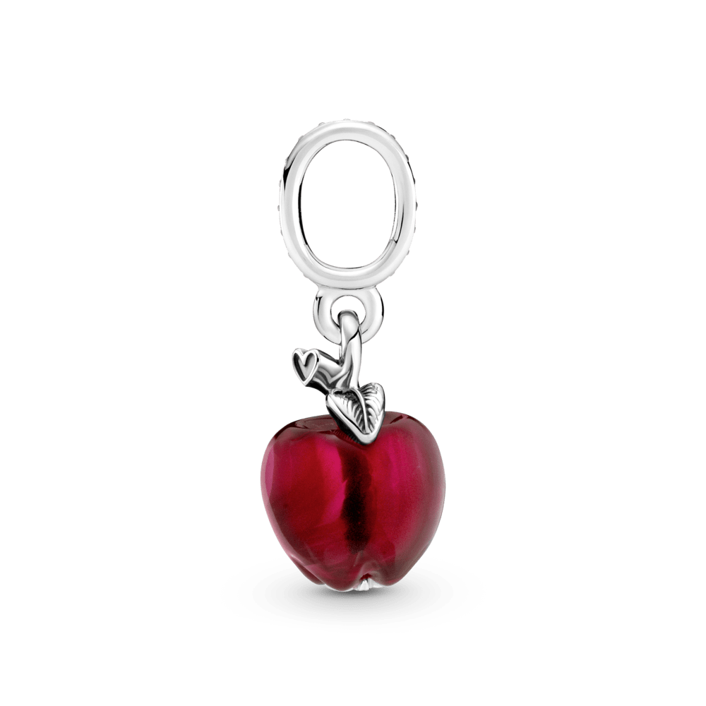 Pandora Charm - Colgante Manzana Roja De Cristal De Murano