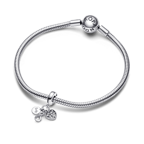 Pandora Charm - Colgante de familia triple Infinito Pandora Plata Esterlina