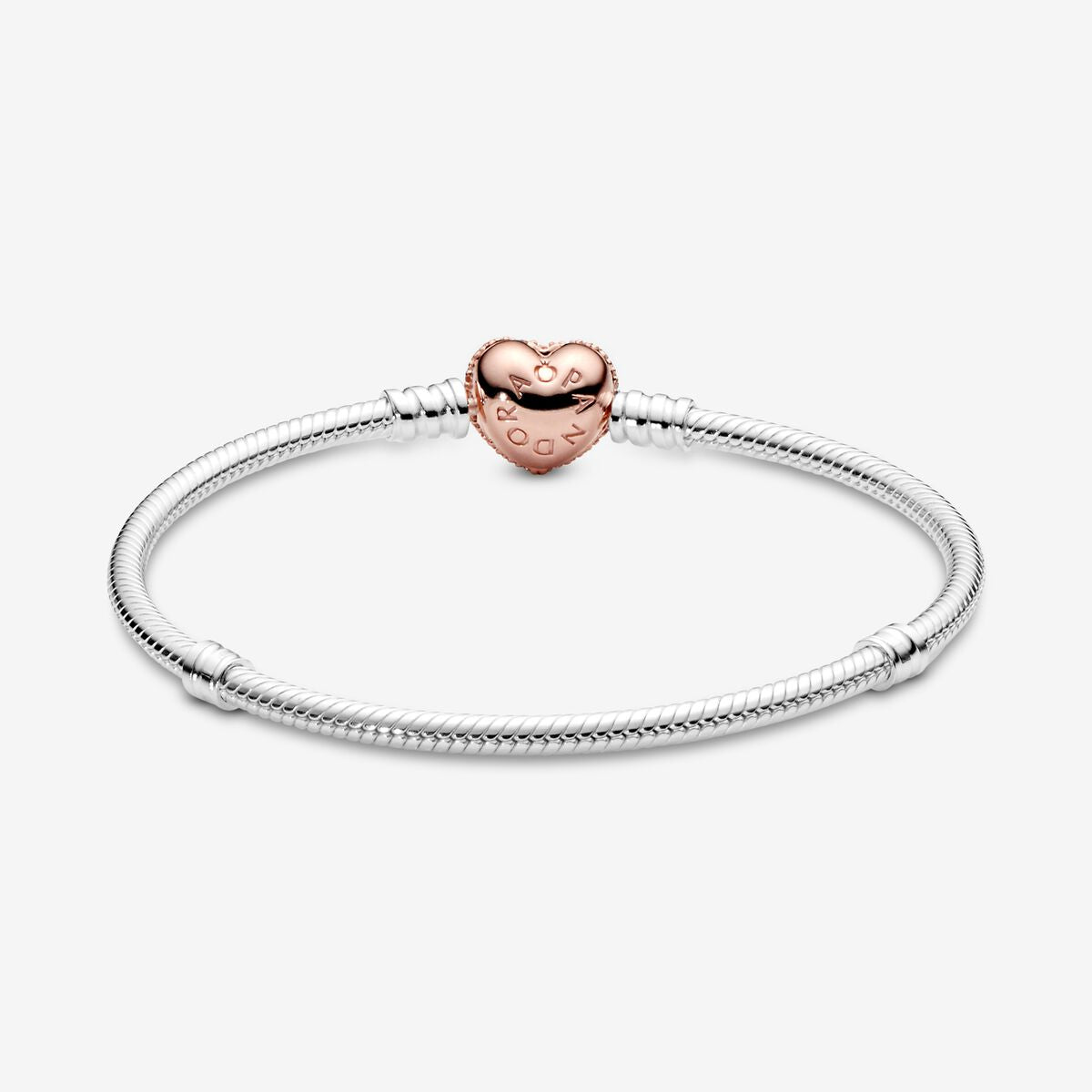 Pandora Pulsera - Pulsera con cierre de corazón en pavé