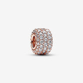 Pandora Charm -Triple Fila Brillante en Pavé