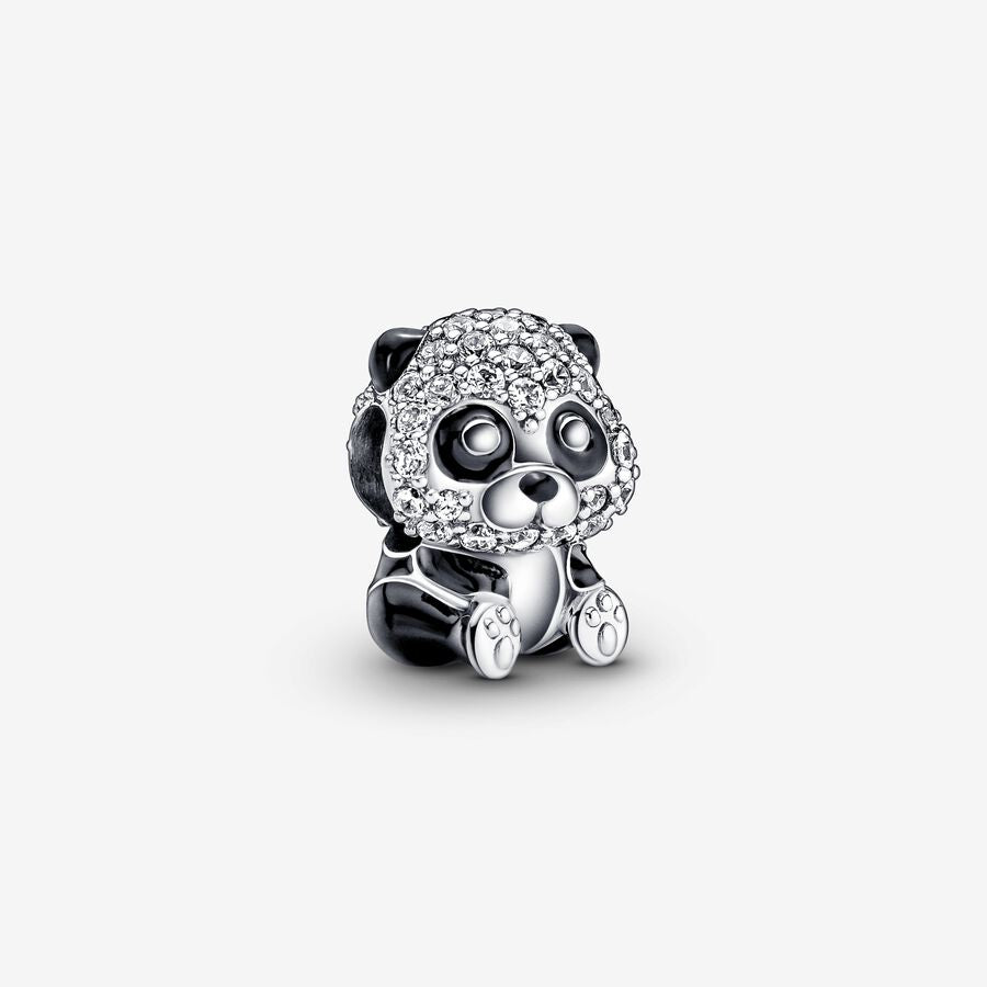 Pandora Charm - Oso Panda Brillante