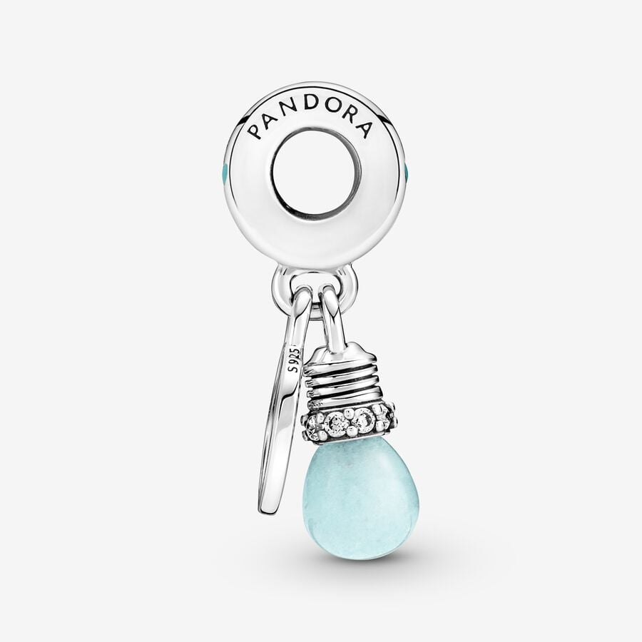 Pandora Charm - Colgante Bombilla Brillante en la Oscuridad