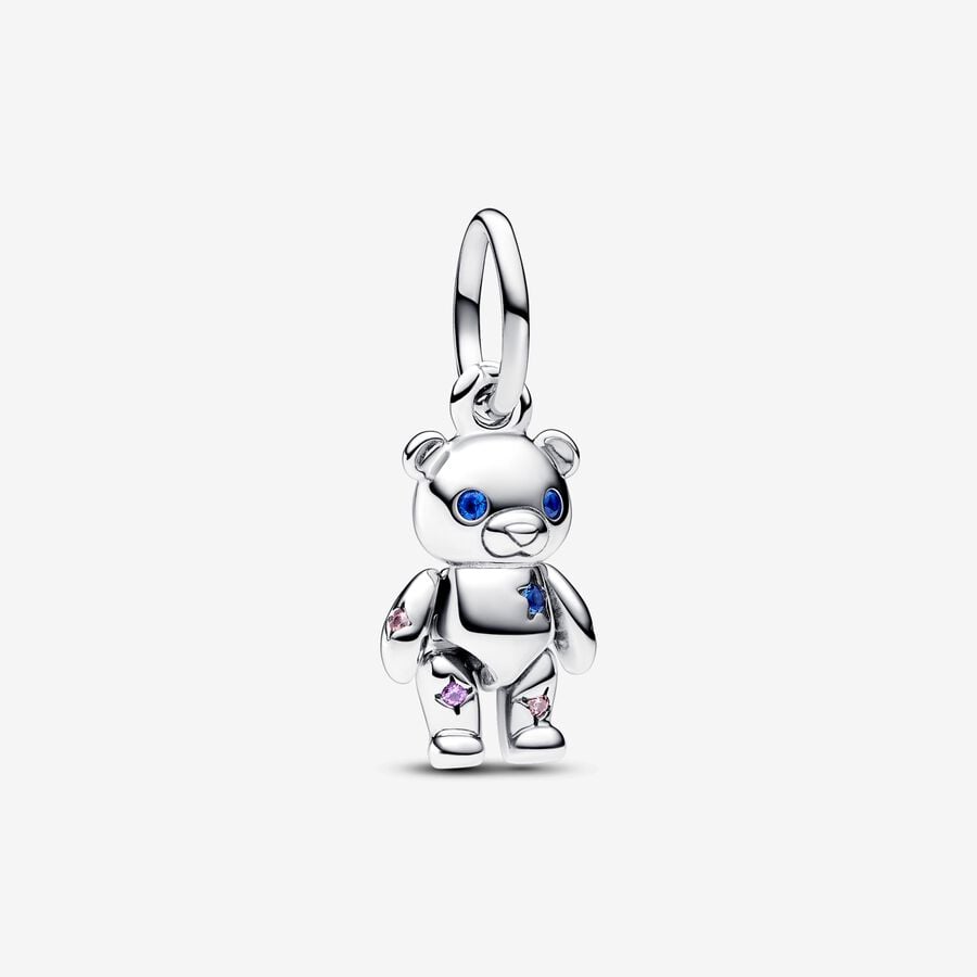 Pandora Charm - Colgante Osito de Peluche Móvil