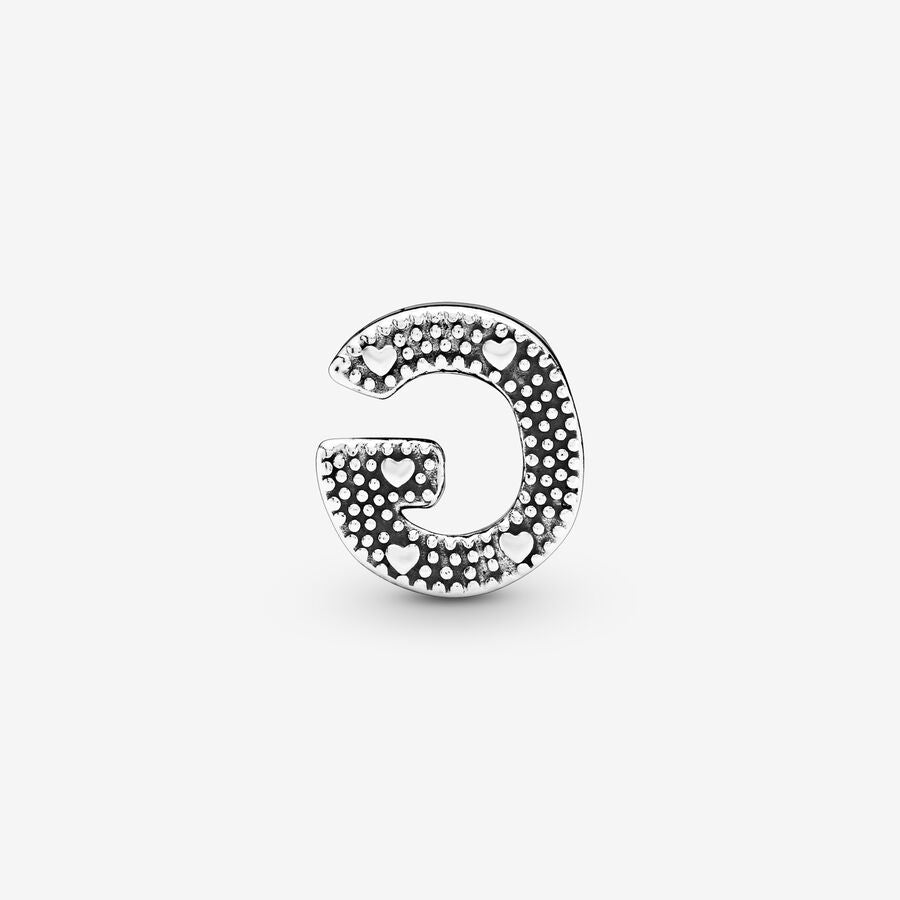 Pandora Charm - en plata de ley Letra G