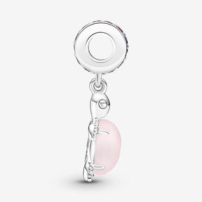 Pandora Charm - Colgante Tortuga Marina Cristal de Murano Rosa