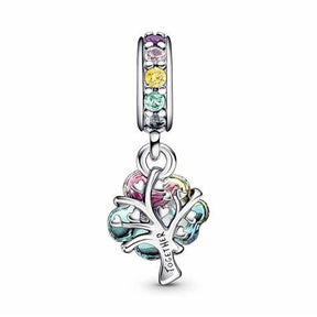 Pandora charm - Árbol unión cristal