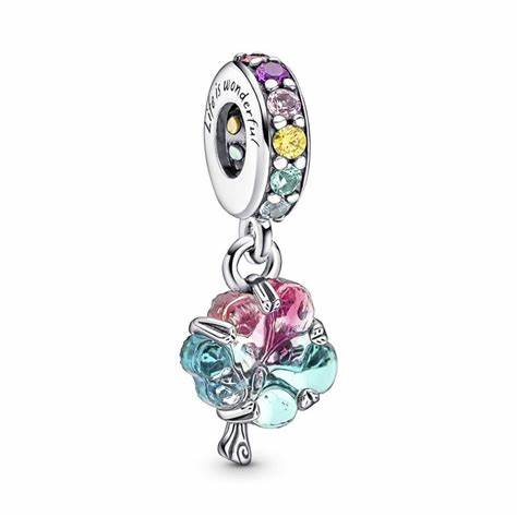 Pandora charm - Árbol unión cristal