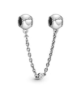 Pandora Charm - Cadena de seguridad corazones