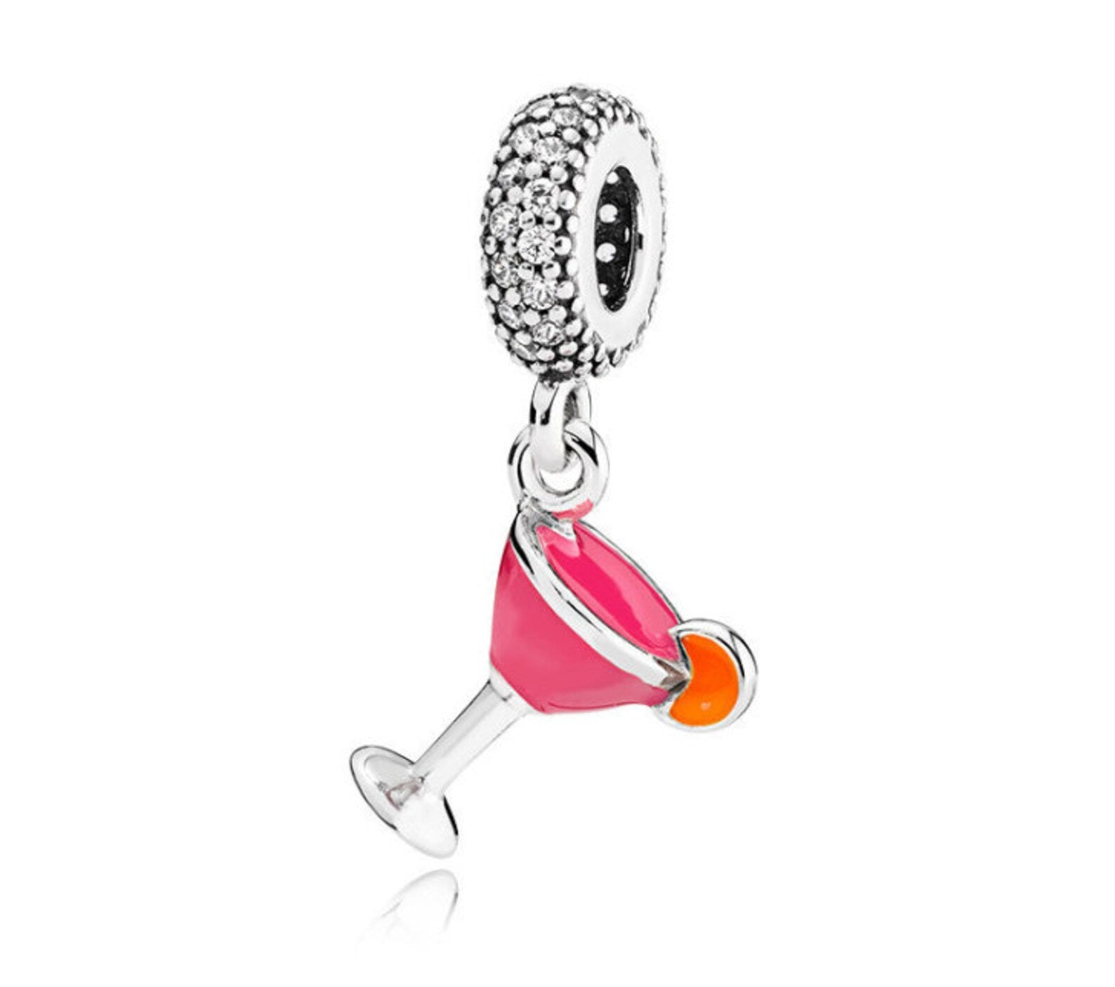 Pandora Charm - Cocktail Pink