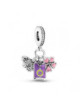 Pandora Charms - Colgante Plata Abanico De Flores & Flor Rosa